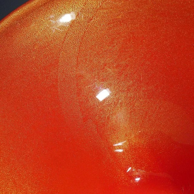 Glass Corallo Oro Bowl by Archimedes Seguso, Murano, Italy, 1950s For Sale - Image 7 of 9