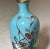 Antique 19th Century Japanese Meiji Cloiosnne Miniature Enamel Crane Blue Vase For Sale - Image 11 of 13