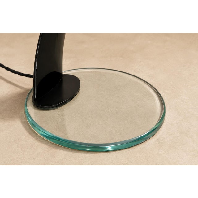 1970s Brazilian Modern "Sonata 3759" Table Lamp in Enameled Metal and Glass, Enrico Furio Dominici, 1970 For Sale - Image 5 of 16