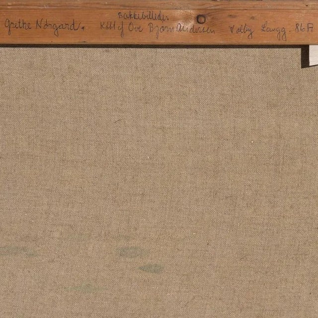 Textile 'The Artist's Studio' by Grethe Norgard; 1975, Expressionist Figural Oil For Sale - Image 7 of 8