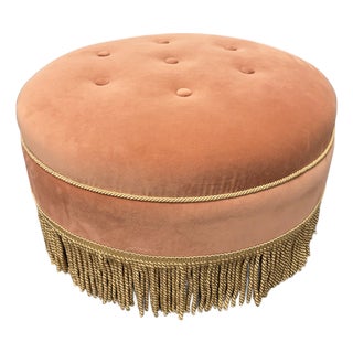 Jennifer Taylor Home Yolanda Velvet Ottoman For Sale