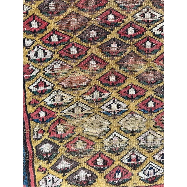 Brown 19th Century Kurdish Distressed Rug For Sale - Image 8 of 18