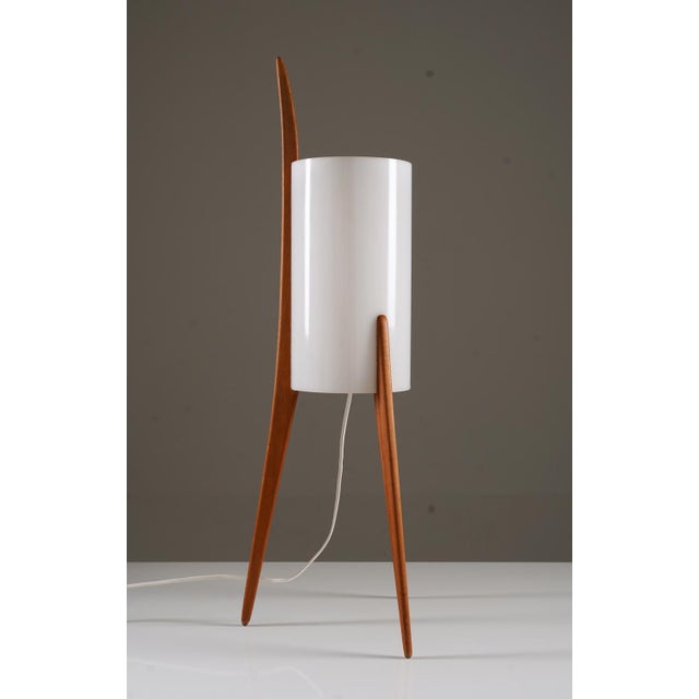 Rare floor or table lamp by uno & östen kristiansson for luxus, sweden. This lamp consists of one light source, hidden by...