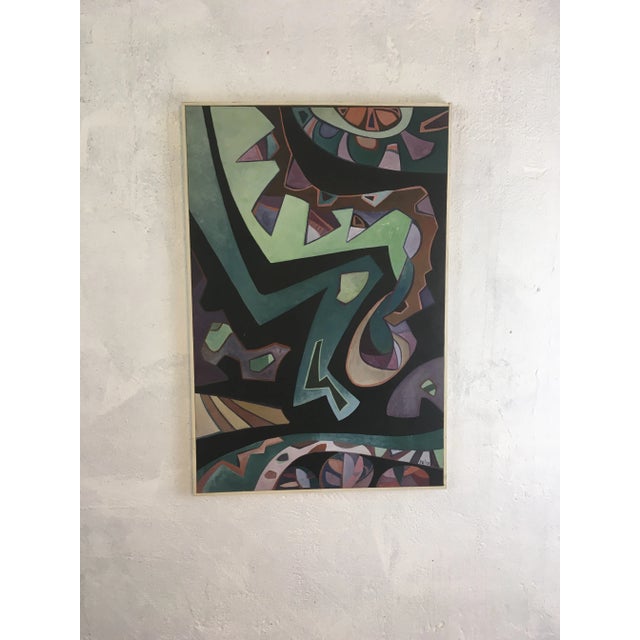 Stunning, the colors are show stopping! This abstract would be so beautiful in a neutral room as a contrast