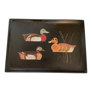 1960s Couroc Duck Serving Tray For Sale