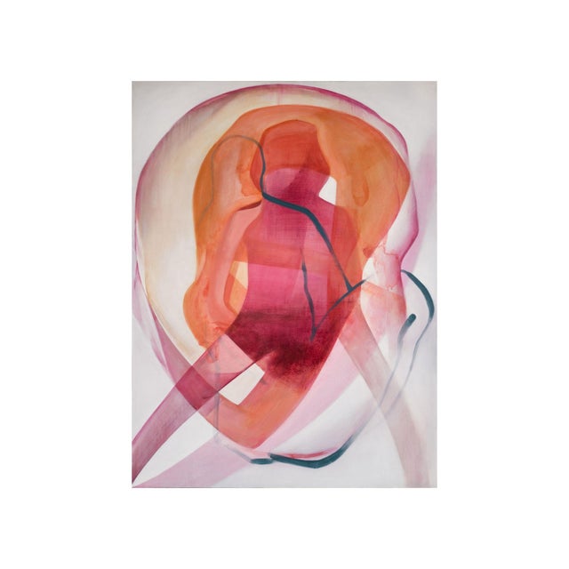 About the painting a profound exploration of form and emotion. This 2026 acrylic painting balances figurative elements...