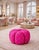 Ivory DesignXQ Isa Boucle Ottoman For Sale - Image 8 of 9