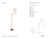 Chapman & Myers by Visual Comfort Signature Dorchester Swing Arm Floor Lamp in Antique-Burnished Brass with Linen Shade...