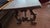 Rustic Handcrafted Chestnut Lyre Table, 1980s, in Worn conditions. Designed before 1890