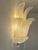 2020s Venetian Transparent “Graniglia” Leaves” Murano Glass Wall Sconce by Simoeng For Sale - Image 5 of 7