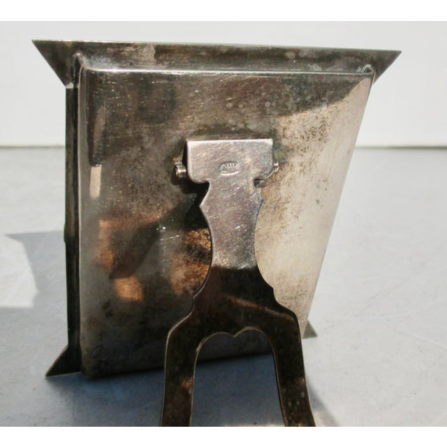 Metal Art Deco Enamel Photo Frame Circa 20s For Sale - Image 7 of 9
