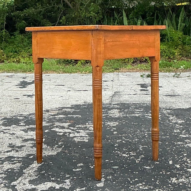 Early 20th Century Vintage Primitive Side Table For Sale - Image 5 of 9
