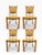 Here is a set of seven Danish modern dining chairs designed by Henning Kjærnulf: one captain's armchair and six side...