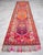 Hot Pink Heterodox Kurdish Runner Herki Rug. Hand-Knotted Colorful Tribal Long Runner - 3′1″× 15′6″ For Sale - Image 8 of 18