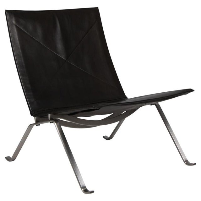 PK22 Lounge Chair in Full Grain Aniline Leather by Poul Kjærholm for Fritz Hansen, 1970s For Sale - Image 9 of 9