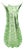 Large Vintage Green Glass Vase, 1960s For Sale