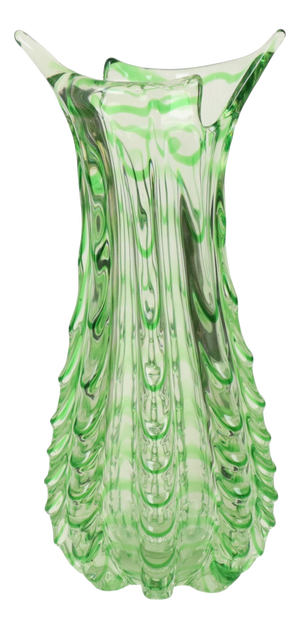 Large Vintage Green Glass Vase, 1960s