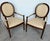 Set of 4 Baker Milling Road Neoclassical Mahogany & Parchment Leather Armchairs For Sale In West Palm - Image 6 of 17