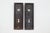 Mid 20th Century Vintage Classic Black Steel Oval Door Knob Set For Sale - Image 5 of 5