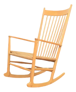 Mid-Century Rocking Chair by Hans Wegner for Frederica, 1970s.
