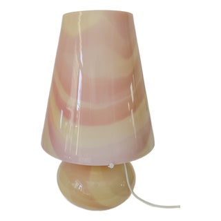 Pink Murano Glass Table Lamp attributed to Maestri Di Murano, 1970s For Sale