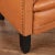 Pair, Vintage Brown Leather Barrel Back Arm Chairs, Denmark Circa 1940 For Sale - Image 10 of 13