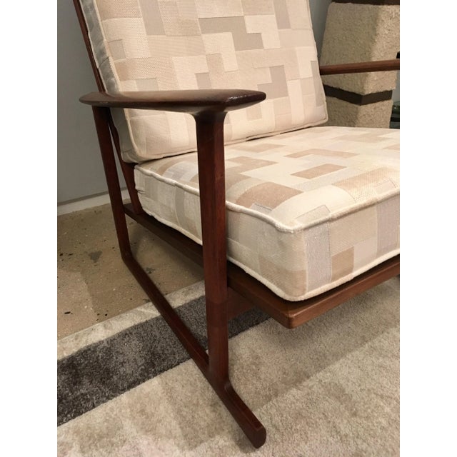 Selig Kofod Larsen High Back Lounge Chair Danish, 1960s For Sale - Image 4 of 13