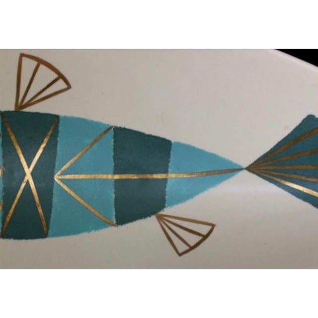 Mid-Century Modern 1950s Metlox Poppytrail Tropicana Fish Platter Large/ 21" Mid Century Modern For Sale - Image 3 of 7
