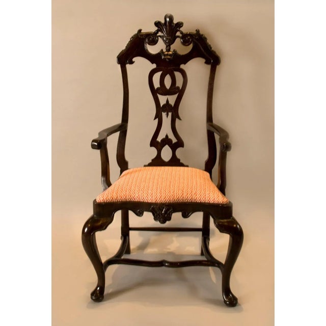 18th Century Portuguese Rococo Dining Chairs in Jacaranda Wood