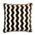 Modern Schumacher The Wave 24" Pillow in Chocolate For Sale - Image 3 of 3