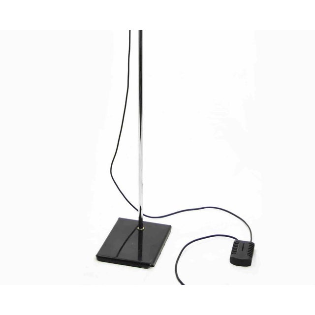 Chrome floor lamp is an original floor lamp design by Anonymous designer in the 1970s. A chrome floor lamp with a minimal...
