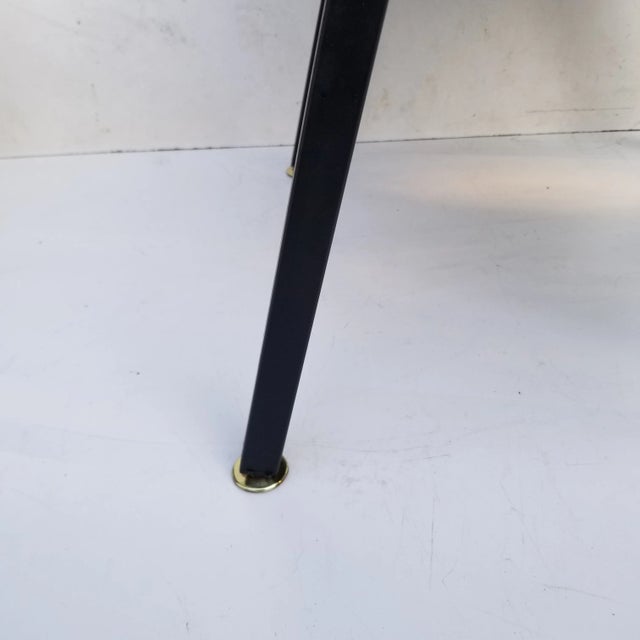 Black 1950s French Ottoman - a Pair For Sale - Image 8 of 13