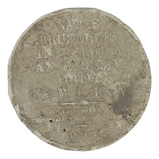 Italian Plaster Coin Cast by Aurelio Mistruzzi, 1940s For Sale