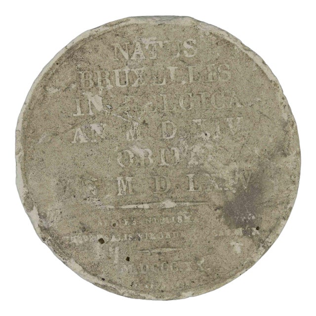Italian Plaster Coin Cast by Aurelio Mistruzzi, 1940s For Sale