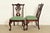 1980s Thomasville Chippendale Carved Mahogany Dining Chairs, Set of Eight For Sale - Image 5 of 14