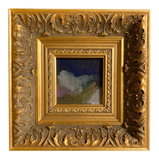 "Gloaming" 2026 Mini Painting by Jessalin Beutler With Vintage Frame For Sale