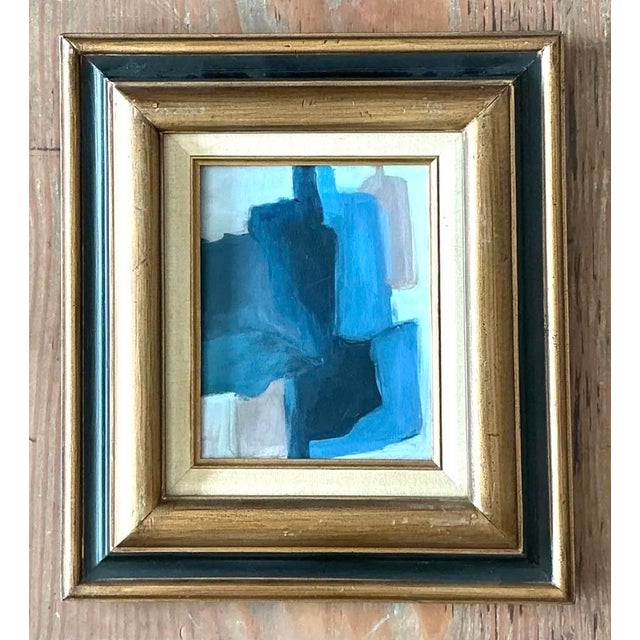 Vintage Original Abstract Oil on Canvas For Sale In West Palm - Image 6 of 12