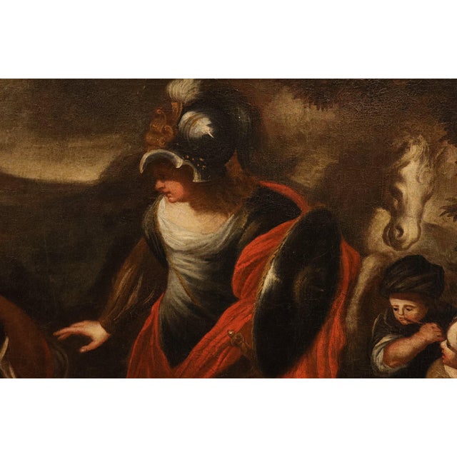 Baroque Workshop of Stefano Magnasco, Erminia Among the Shepherds, 1680, Oil on Canvas For Sale - Image 3 of 16