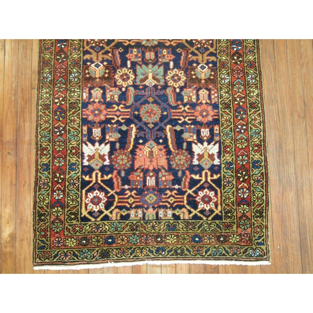 Long Antique Persian Heriz Runner - 3'2" x 14'7" For Sale - Image 4 of 11