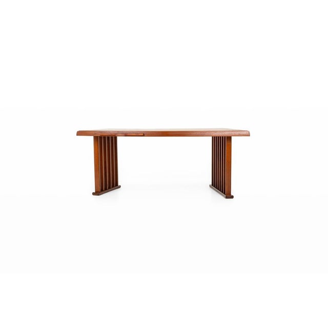 Wood Danish Mid-Century Writing in Teak, 1960s For Sale - Image 7 of 11