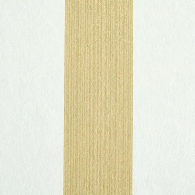 Transitional Sample - Schumacher Edwin Stripe Medium Wallpaper in Sand For Sale - Image 3 of 4