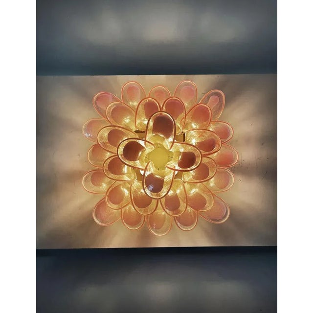 Murano Petal Ceiling Lamp, 1990s For Sale - Image 11 of 12