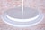 White Mid-Century Chandelier in Lacquered Metal and Opal Glass, Czech, 1960s For Sale - Image 8 of 9