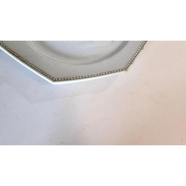 French Ceramic Tableware Set with Beads attributed to Creil Montereau, 19th Century, Set of 3 For Sale - Image 6 of 18