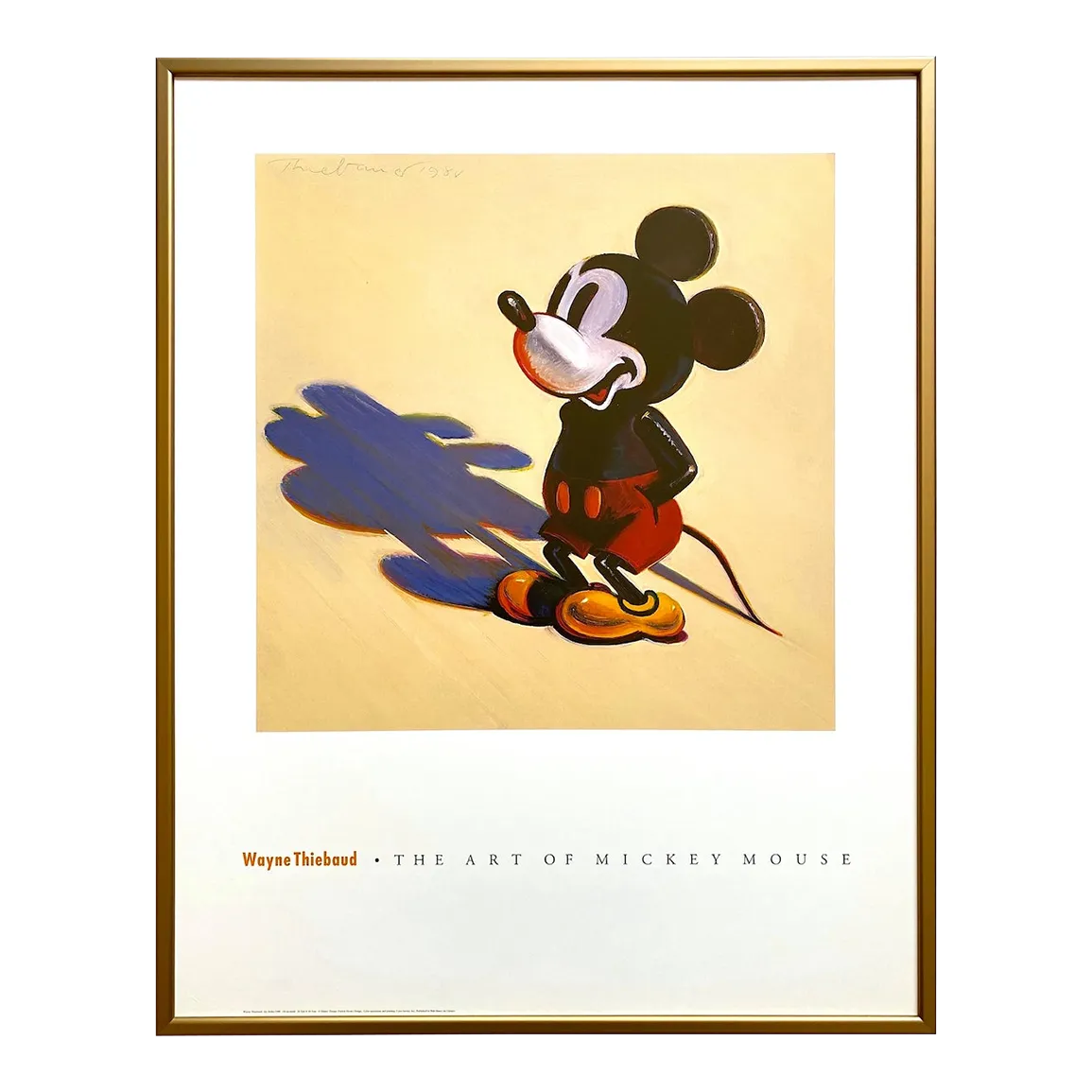 Wayne Thiebaud Vintage Lithograph Print Framed Pop Art Poster