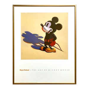 Wayne Thiebaud Vintage Lithograph Print Framed Pop Art Poster " Toy Mickey ", 1988