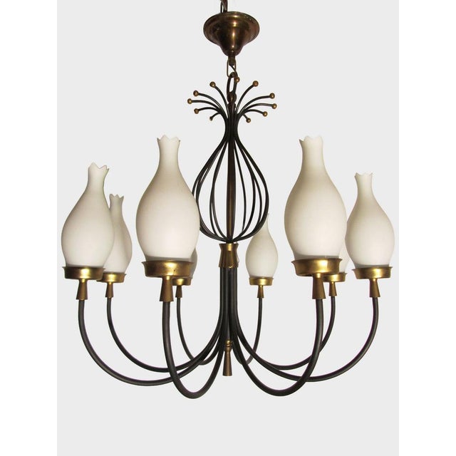 Arredoluce Vintage Chandeliers by Angelo Lelii for Arredoluce, Italy, 1950, Set of 2 For Sale - Image 4 of 18