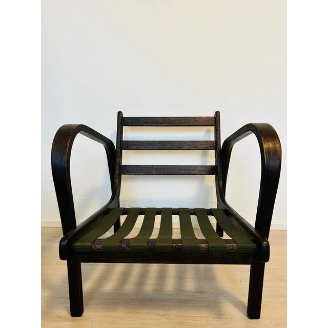 Lounge Bentwood Armchair by Kropacek & Kozelka for Interior Prague, 1960s For Sale - Image 10 of 13