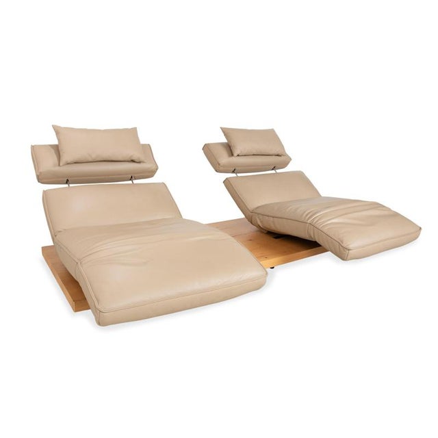 Animal Skin Free Motion Etino Two-Seater Sofa in Leather from Koinor For Sale - Image 7 of 18