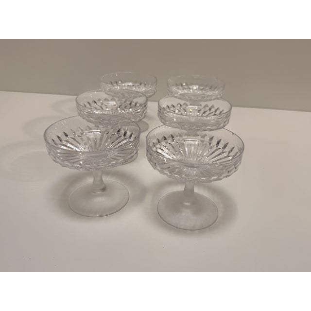Champagne Sparkling Wine Bowl Cordoba Series Glasses from Peill & Putzler, 1970s, Set of 6, in Flawless conditions....